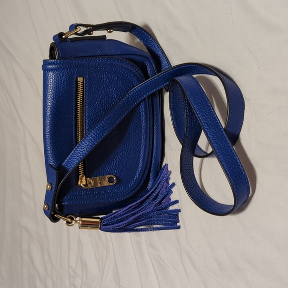 Milly Handbags - Milly Electric Cobalt Blue Mini Crossbody with Fringe Tassel